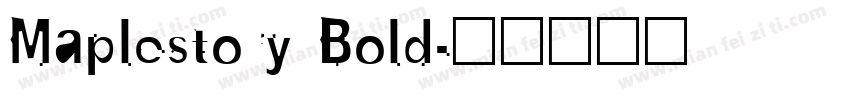 Maplestory Bold字体转换